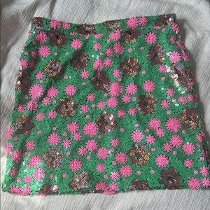 NWT Topshop Sequin Miniskirt Size 6